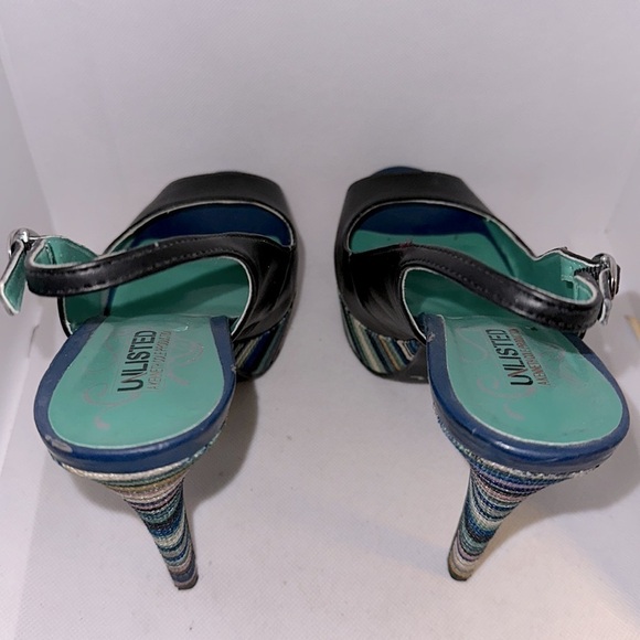 Unlisted by Kenneth Cole Make the Grade Slingback Platform Heels Size 8.5M - EUC - Picture 9 of 12